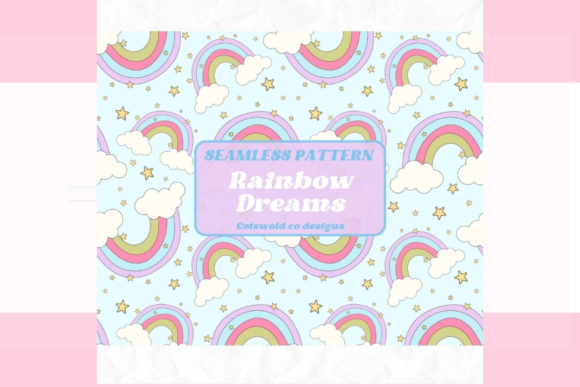 Download Rainbow Stars Kids Seamless Pattern - Kids Collection