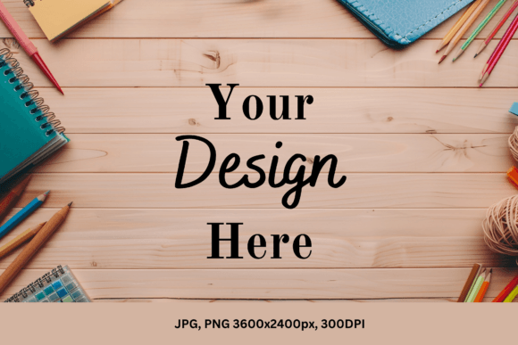 Download Background | School Supplies Mockup | - Premium Bundle