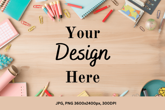 Download Background | School Supplies Mockup | - Premium Resources