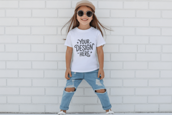 Download Kids Gildan 5000B T-shirt Mockup 6 - Kids Collection