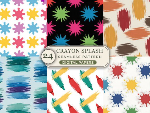 Download Crayon Splash &amp; Kids Art Pattern - Kids Collection