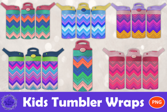 Download Chevron Zigzag Kids 12oz Tumbler Wraps - Kids Collection