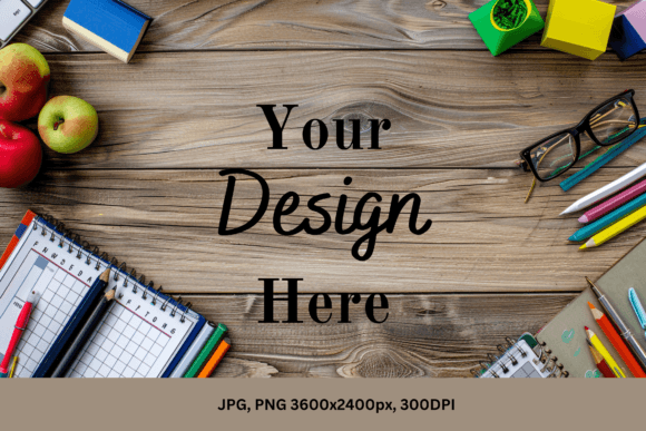 Download Background | School Supplies Mockup | - Premium Resources